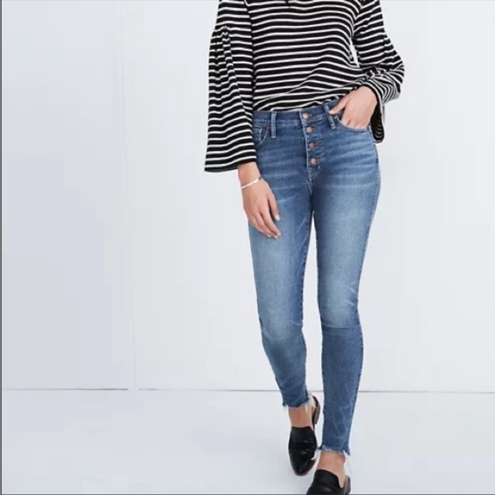 Madewell 10” High Rise Skinny Jean Raw Hem